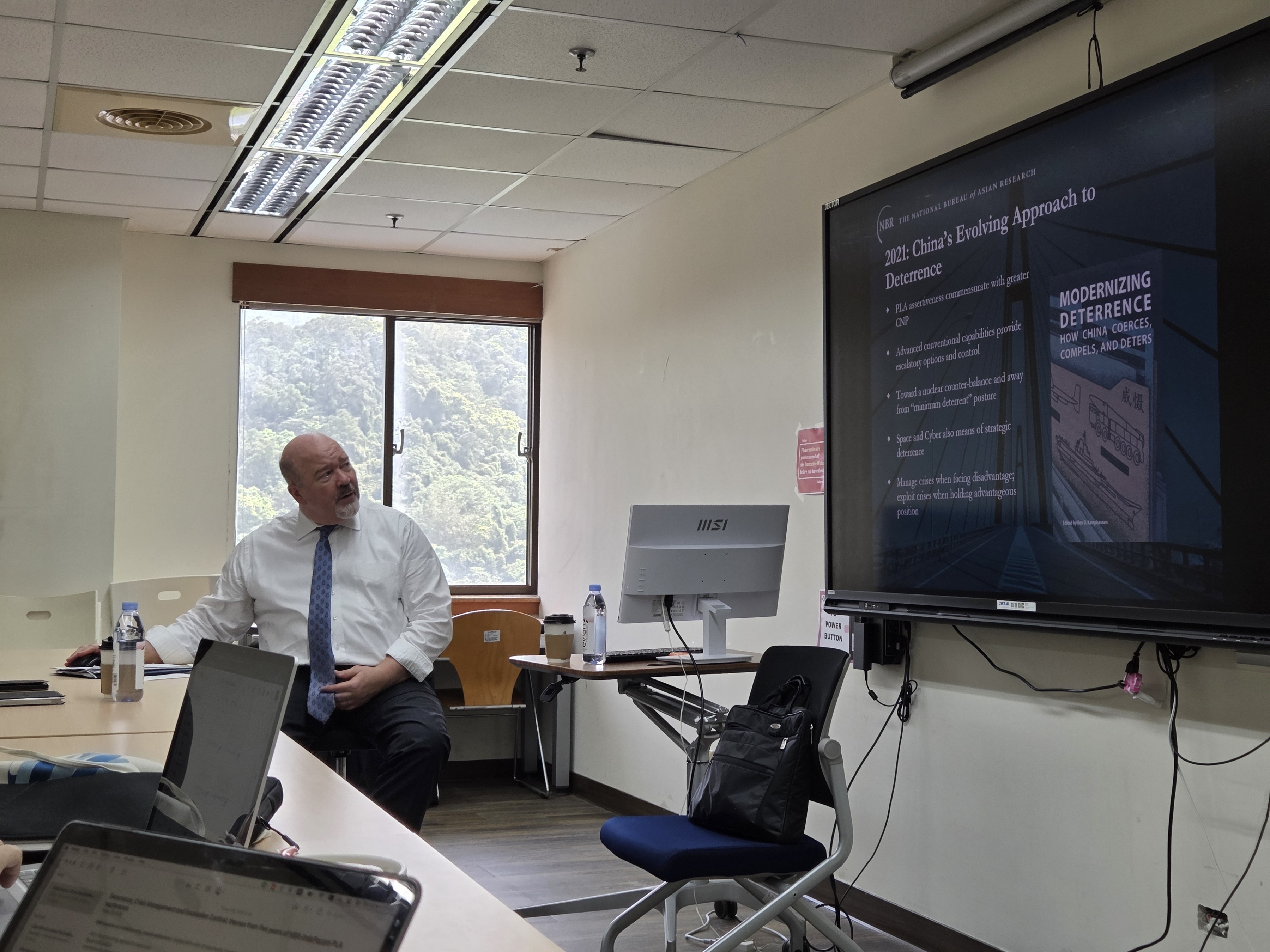 Mr. Roy Kamphausen discussed how the 2021–2025 NBR–IndoPacom PLA conferences highlight the evolution of China’s military strategy and crisis behavior amid persistent structural challenges